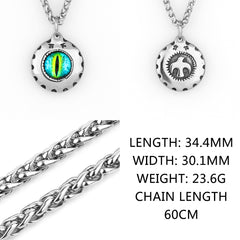 Goth Devil Eyes Necklace