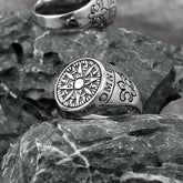 Goth Viking Compass Ring