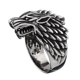 Goth Viking Wolf Ring