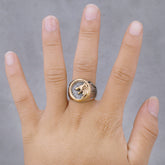 Goth Wolf Head Ring