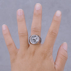 Goth Wolf Head Ring