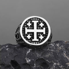 UNISEX Gothic Cross-Motif Vintage Ring