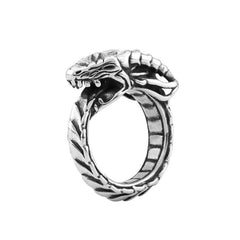 Gothic Steel Dragon Ring