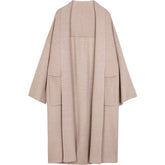 Herringbone Wool Knit Maxi Cardigan Coat - SIZE S -SALE