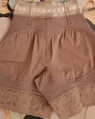 High Waist Side Zipper Butter Lifter Faja Shorts