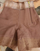 High Waist Side Zipper Butter Lifter Faja Shorts