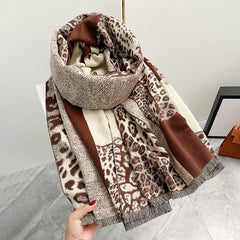 Four Seasons Leopard Print Shawl