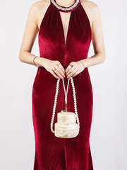 Ingrid Acrylic Wedding Cake Pearl Evening Bag