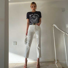 Janis Casual Vintage Band T-Shirts