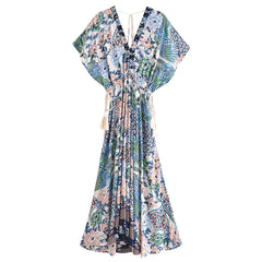 Lamona Bohemian Floral Prints Maxi Dress - 4 Colors