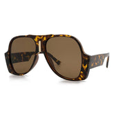 Edith Vintage Oval Aviator Sunglasses