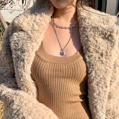 Lima Oversize Curly Faux Fur Coat