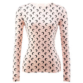 Machella Crescent Moon Prints Tissue Tops