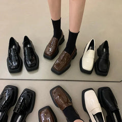 Maija Minimalist Platform Penny Loafers