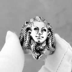 Medusa Head Ring