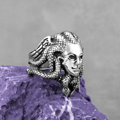 Medusa Head Ring
