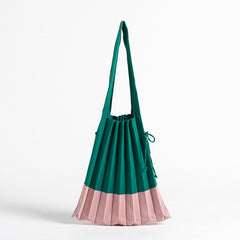 Mona Accordion Pleats Knit Shopper Bags