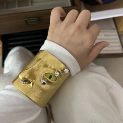 Muro Face Figure Cuff Bracelet