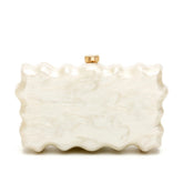 Myka Acrylic Sculpted Evening Box Bag