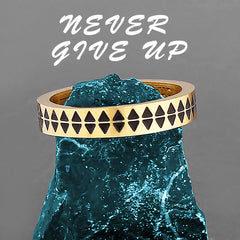 Never Give Up Band Ring