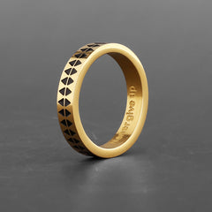Never Give Up Band Ring