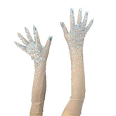 Noelia Luxe Rhinestones Mesh Gloves