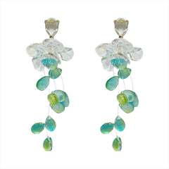Flower Tassel Niche Design Earrings