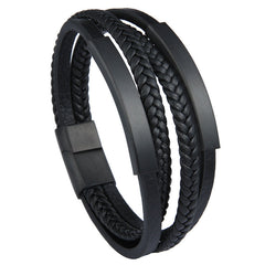 Multi Braids Leather Bracelet