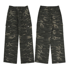 Paratrooper Camouflage Cargo Pants Men And Multi-pocket