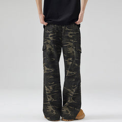 Paratrooper Camouflage Cargo Pants Men And Multi-pocket