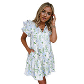 Personalized Floral Print Dress Women