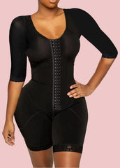 Full Body Shaping Bodysuits for Half Sleeve Compression Garments after Liposuction Postpartum Shapewear for Women