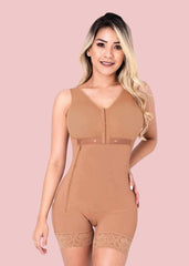 Bodysuit Bodyshaper Side Zipper Adjustable Breast Support Tummy Control Shaperwear