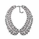 Pillo Crystal Bib Collar Necklace