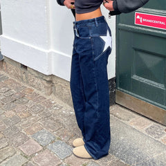 Karim Star Patchwork Boyfriend Jeans