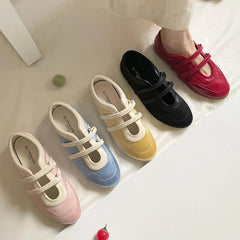 Fiona Double Band Satin Ballet Flats