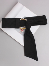 Elegant Vintage Print Sash Belt