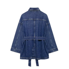 Bertha Denim Trench Jacket