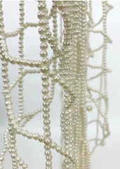 Clara Long Pearl Beads Net Wrap Belt Skirt