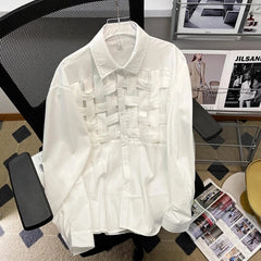 Nana Lattice Weave Casual Shirts