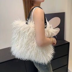 Margo Mongolian Faux Fur Tote Bag