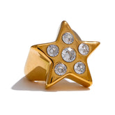 Star Cubic Zirconia Cocktail Ring