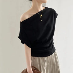 Maxim Off the Shoulder Boat Neck Top
