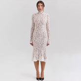 Mikaela Victorian Lace Midi Dress