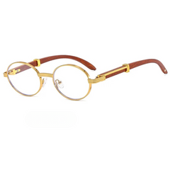 Tera Retro Oval Aviator Sunglasses
