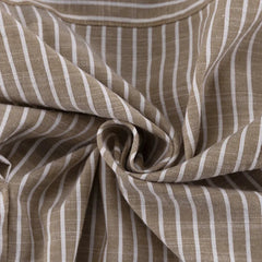 Clara Pinstripe Belted Long Tunic Shirts