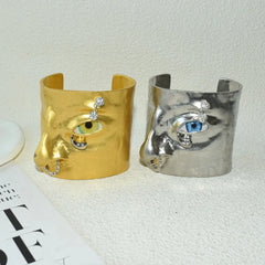 Muro Face Figure Cuff Bracelet