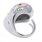 Luna Cubic Zirconia Bubble Wrap Ring