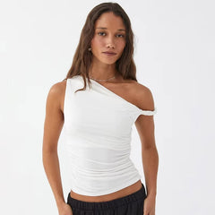 Feika One Shoulder Tank Top
