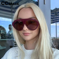 Cara Retro Oval Sunglasses